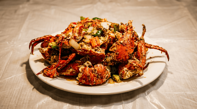 Lobster Xao Tieu Den.